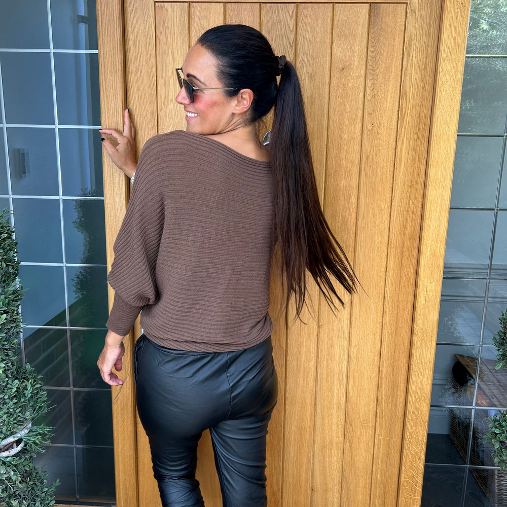 Sammie Ribbed Jumper - Blush Boutique Essex