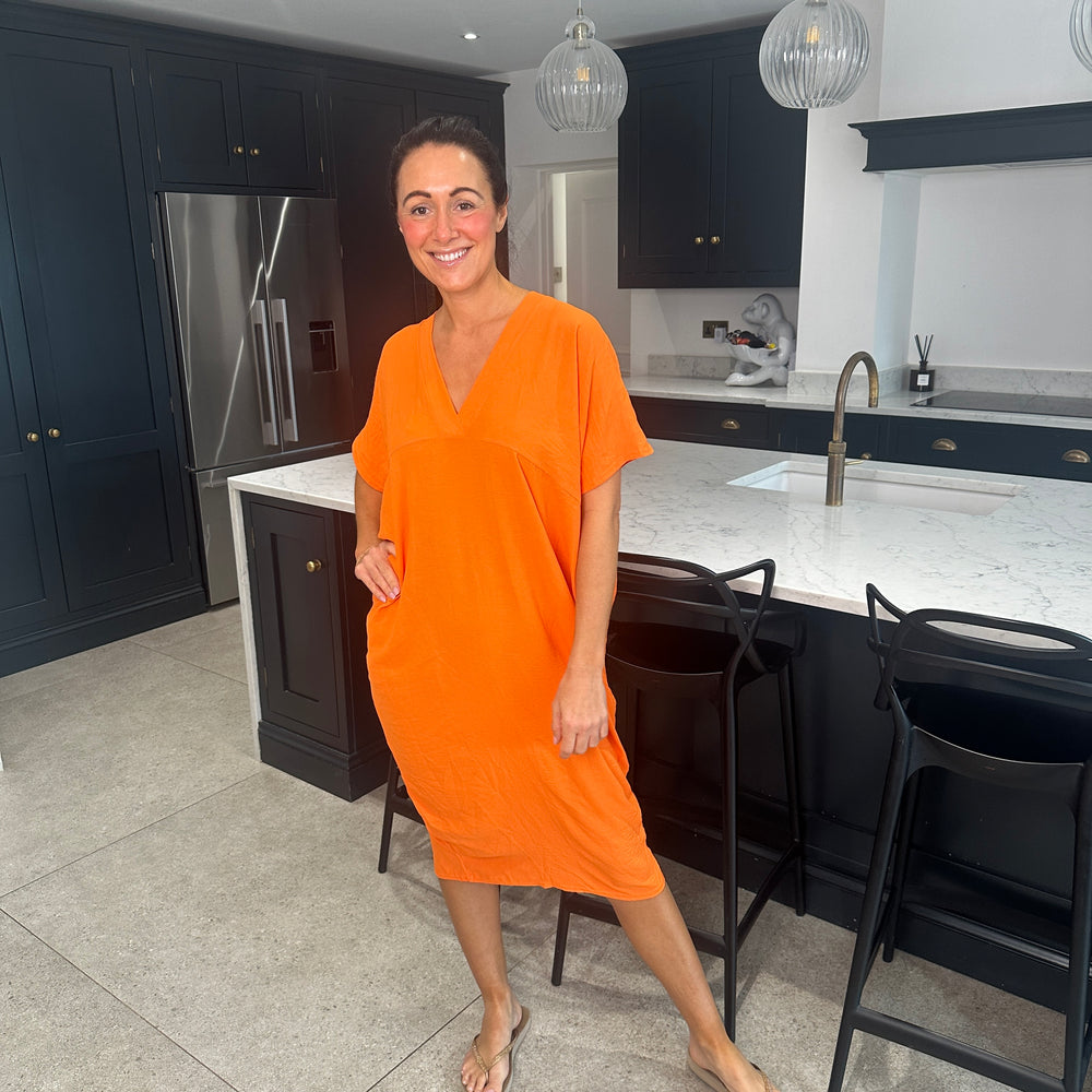 Faith V Neck Dress - Blush Boutique Essex