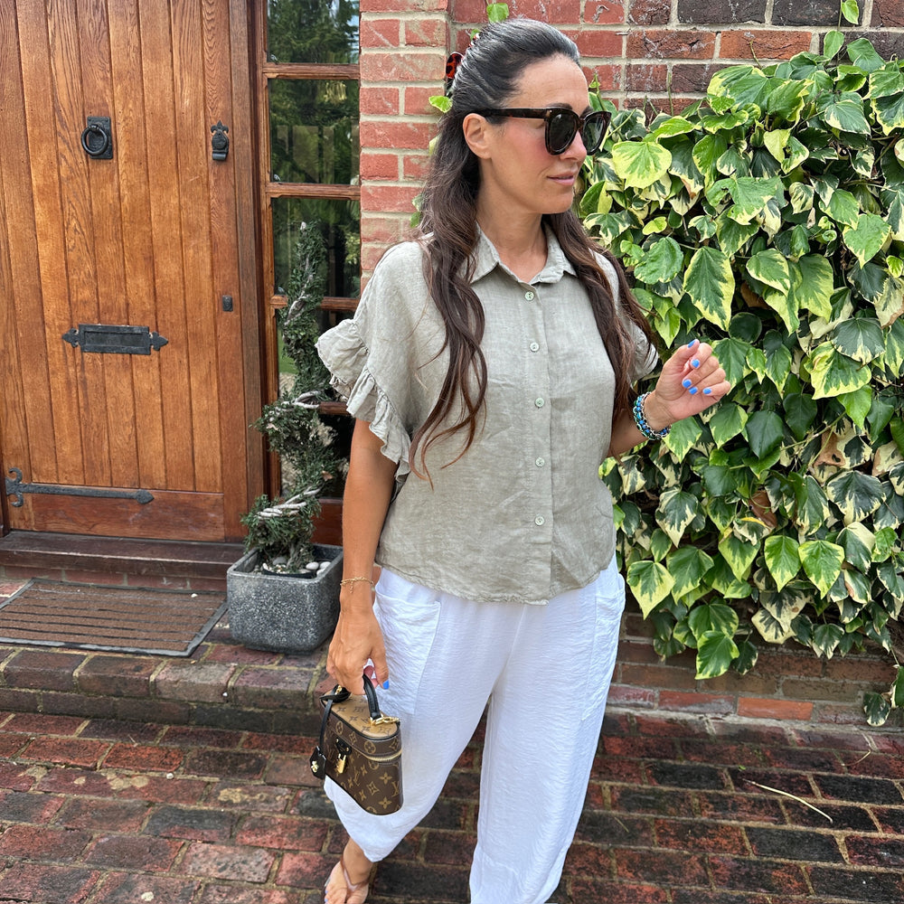 Kayla linen shirt