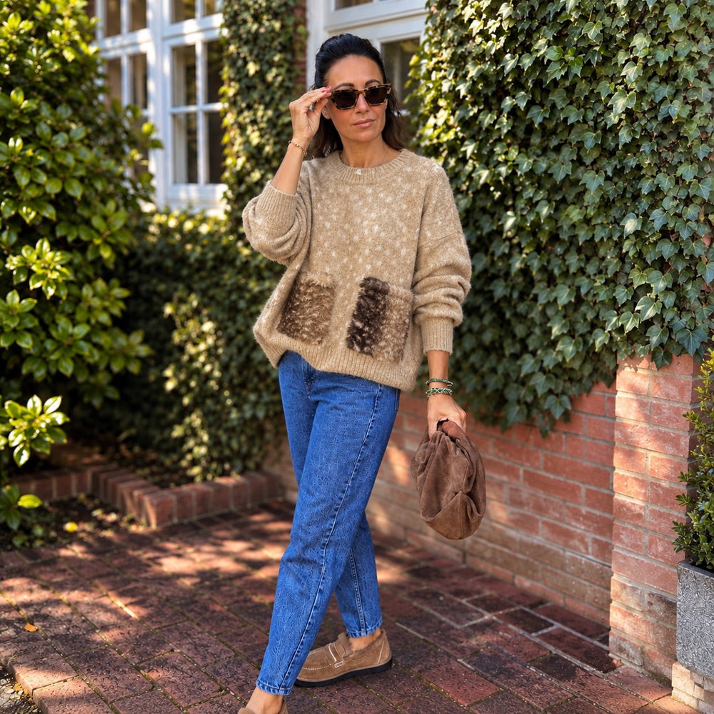 Biba Deer Print Knit