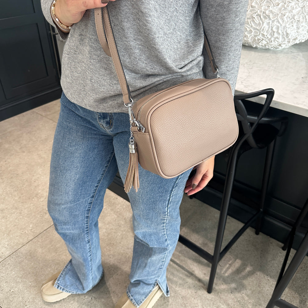 Cross Body Tassel Bag - Blush Boutique Essex
