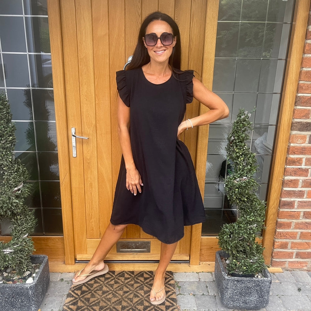 Bertie Button Dress - Blush Boutique Essex