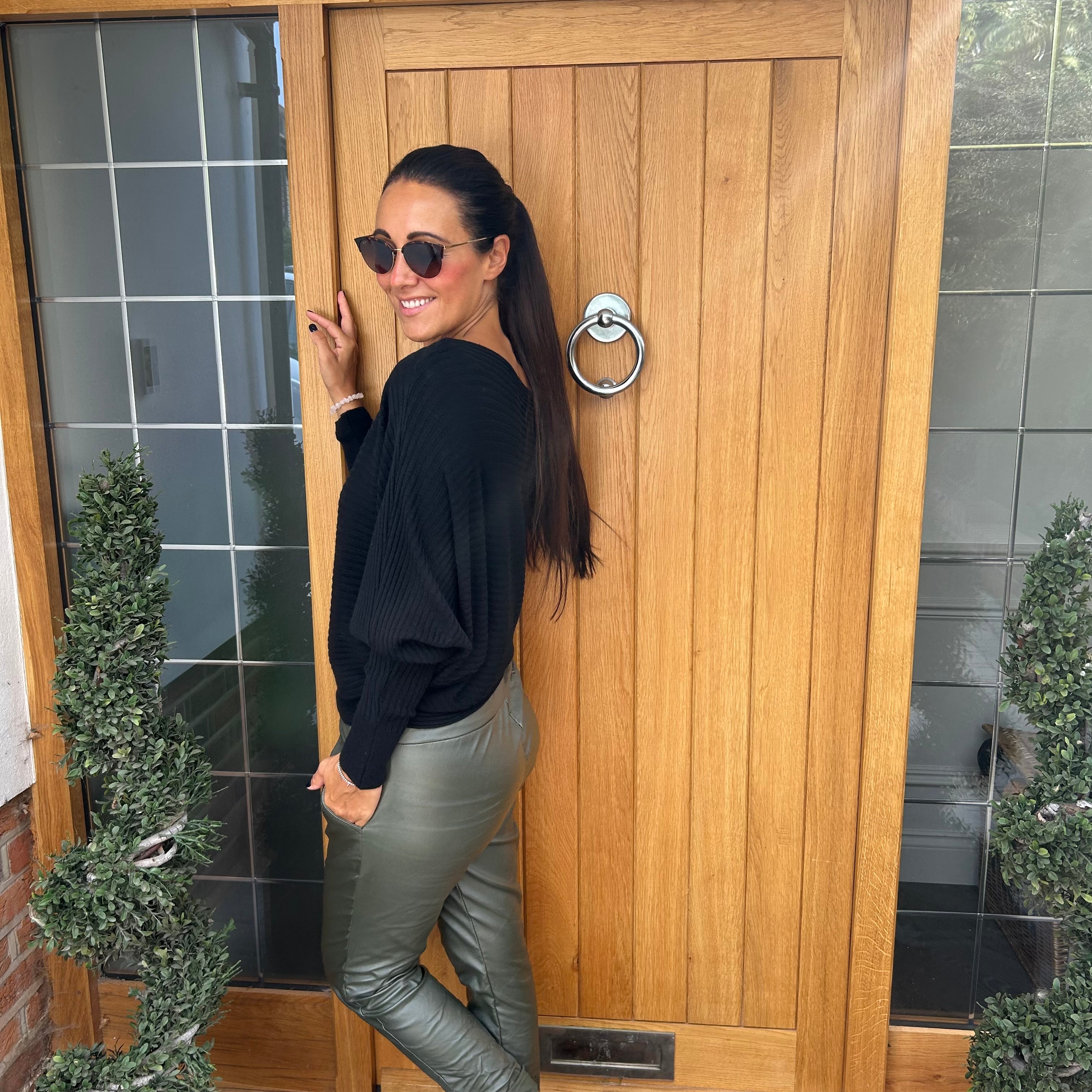 Sammie Ribbed Jumper - Blush Boutique Essex