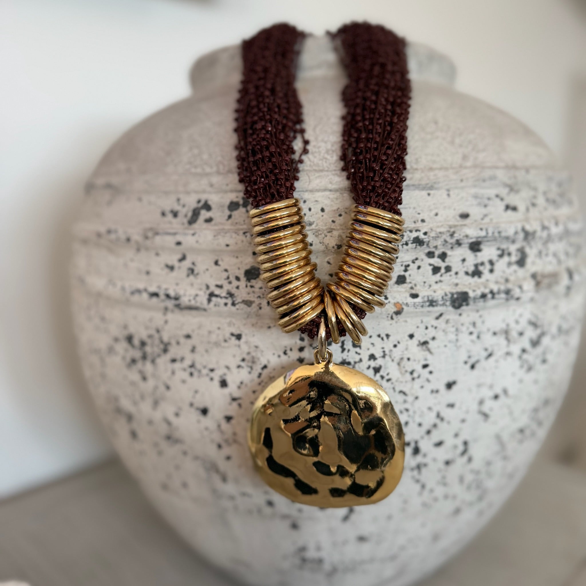 Otis Statement Necklace - Blush Boutique Essex