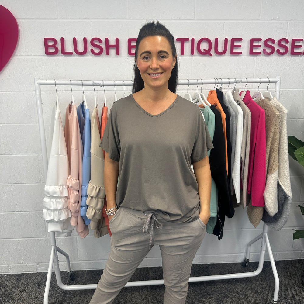 Jamie Jersey T Shirt - Blush Boutique Essex
