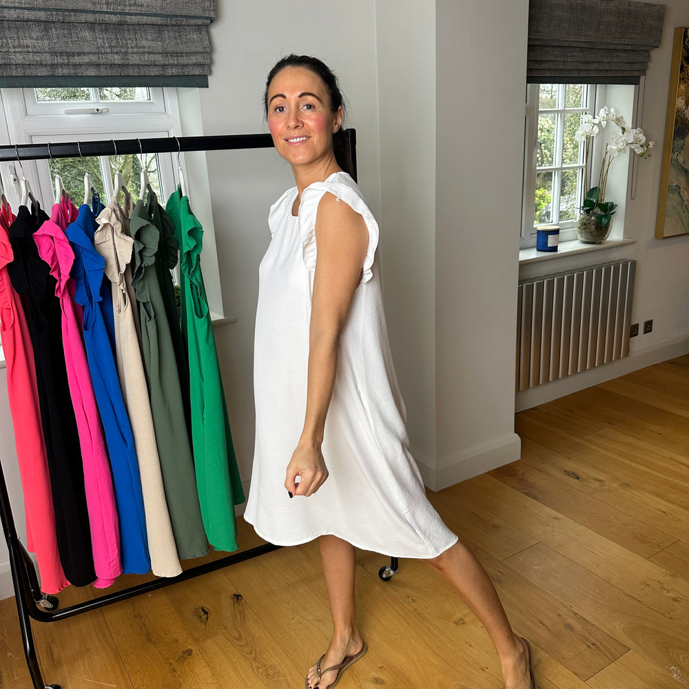 Bertie Button Dress - Blush Boutique Essex