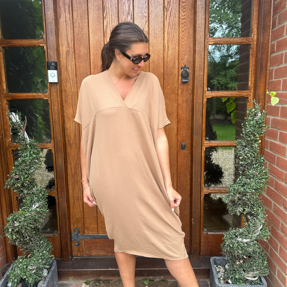 Faith V Neck Dress - Blush Boutique Essex