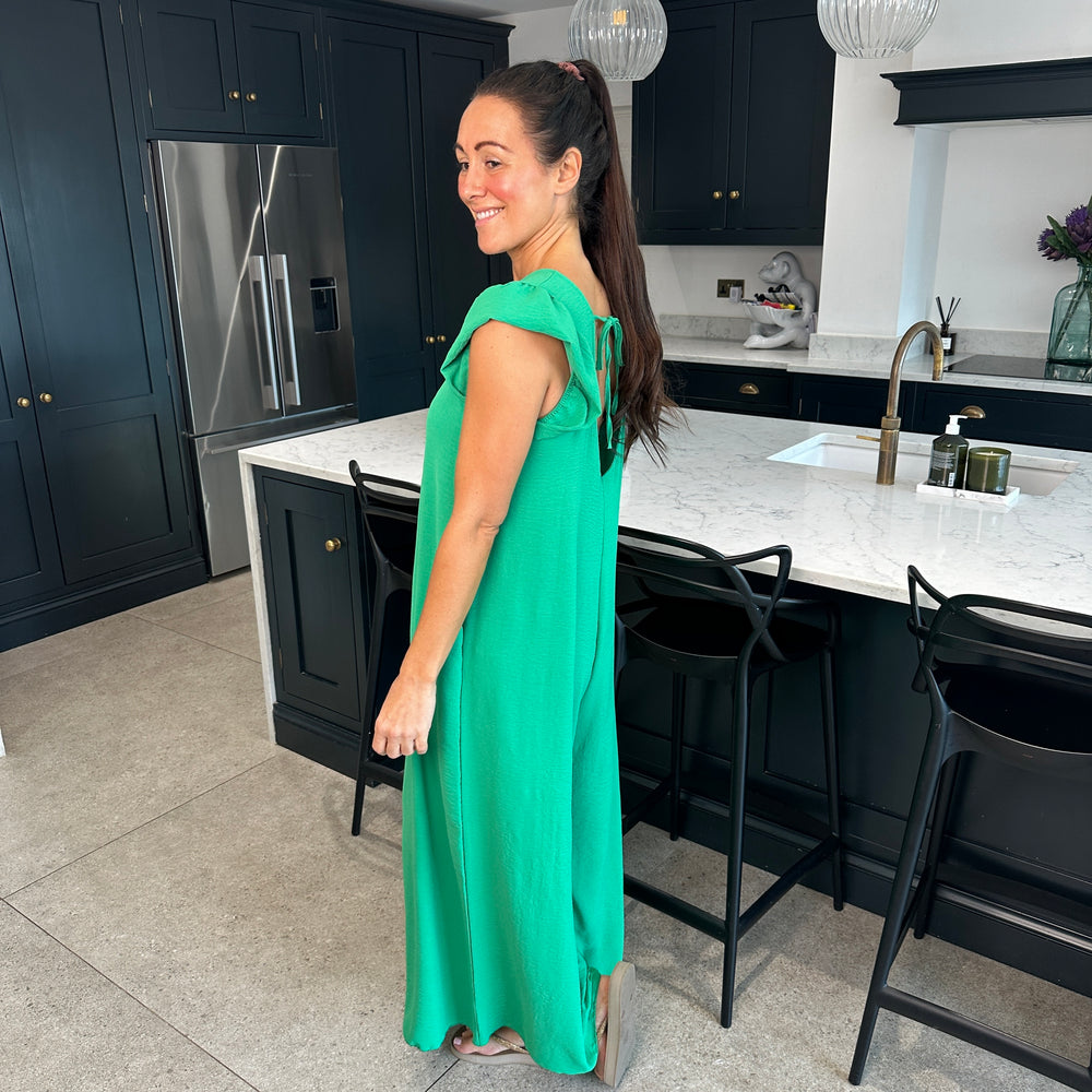 Blair Ruffle Jumpsuit - Blush Boutique Essex