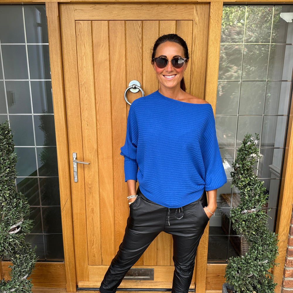 Sammie Ribbed Jumper - Blush Boutique Essex