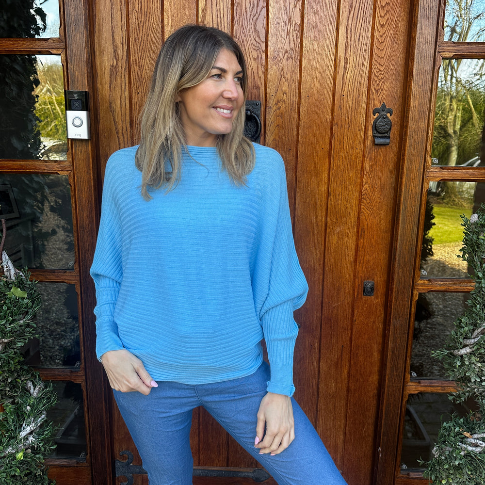 Sammie Ribbed Jumper - Blush Boutique Essex