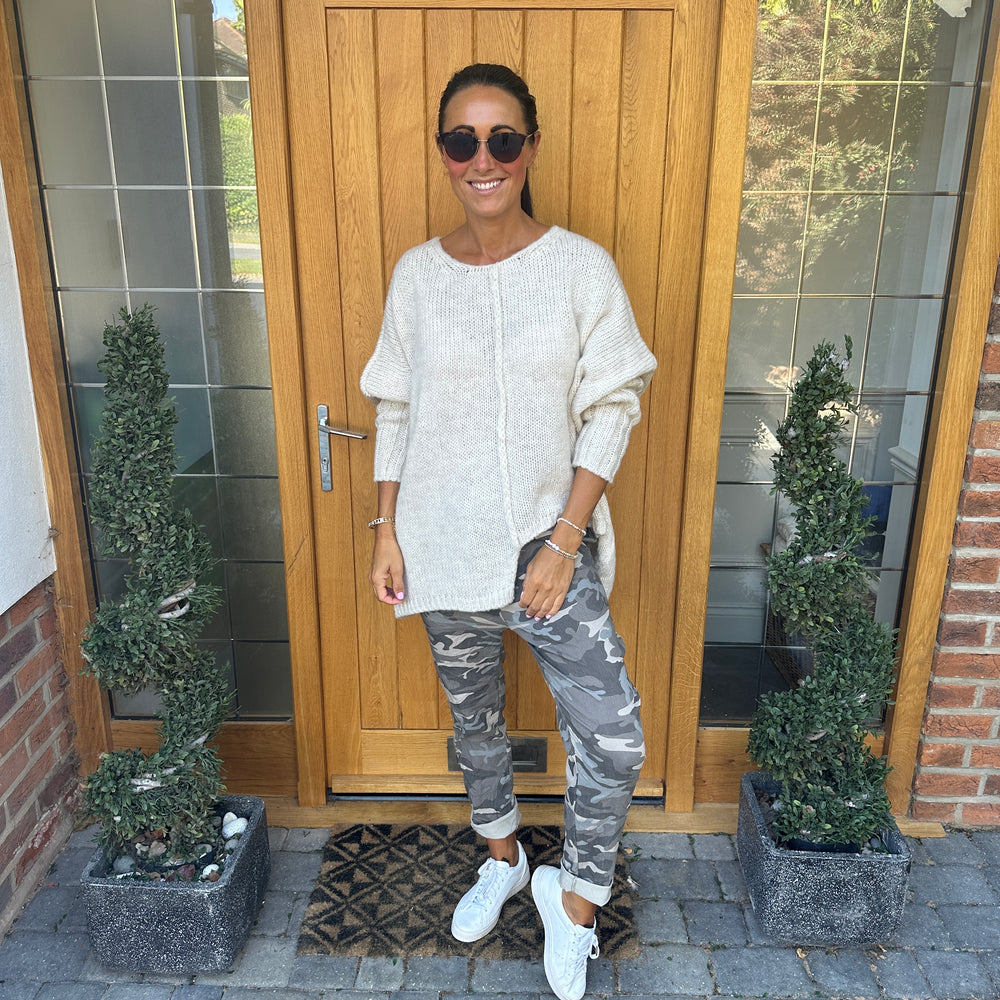 Carli Camo Magic Trousers - Blush Boutique Essex