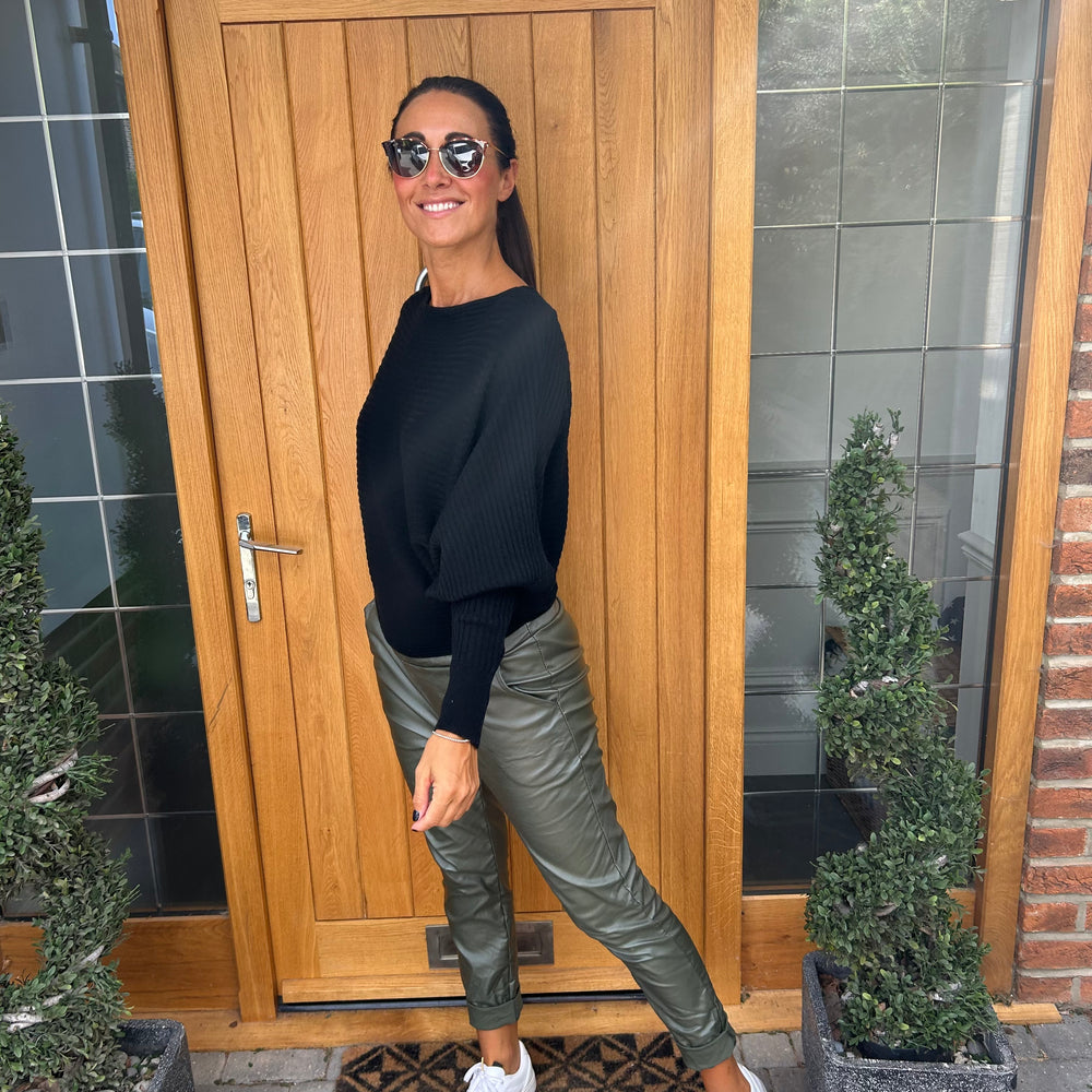 Sammie Ribbed Jumper - Blush Boutique Essex