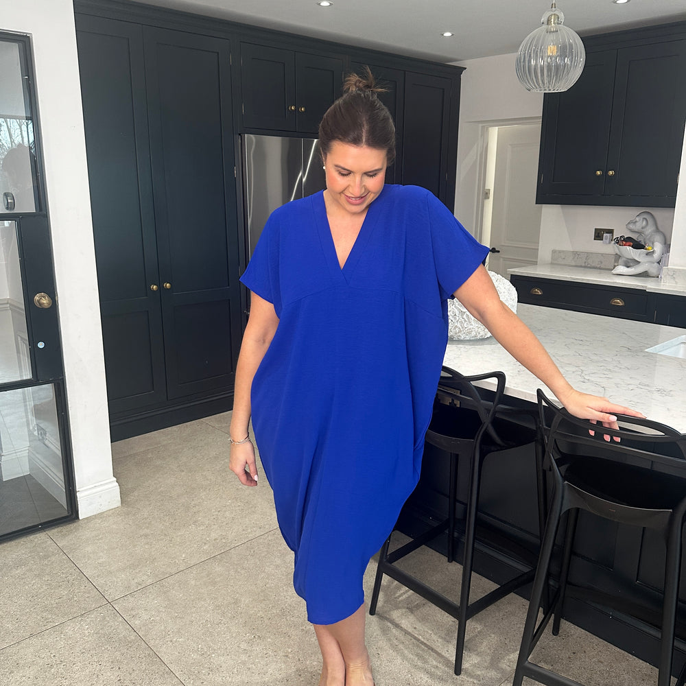 Faith V Neck Dress - Blush Boutique Essex