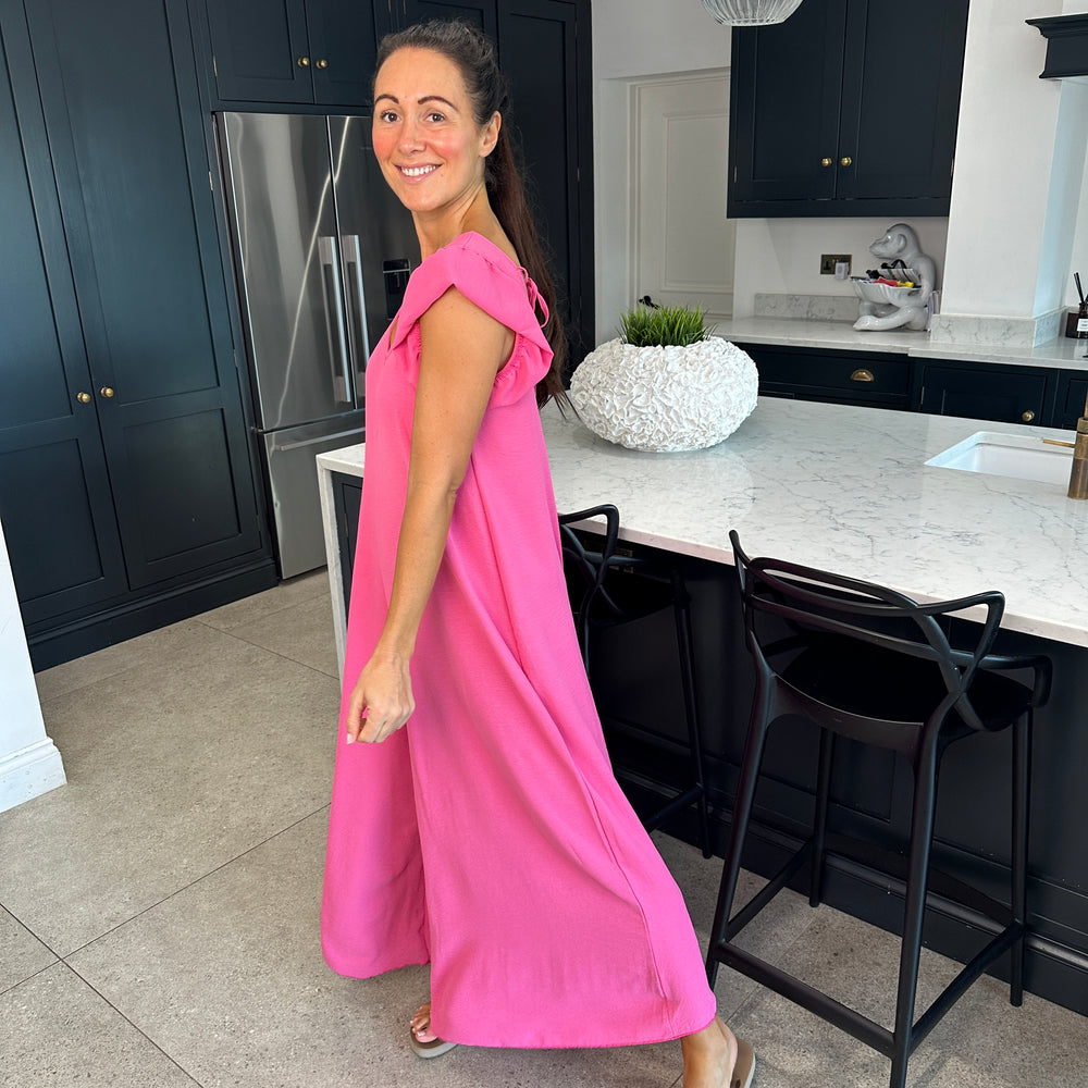 Blair Ruffle Jumpsuit - Blush Boutique Essex