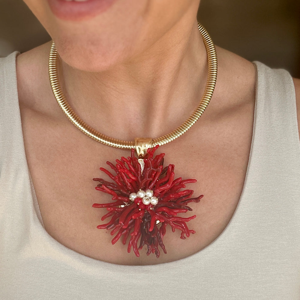 Coral Necklace - Blush Boutique Essex