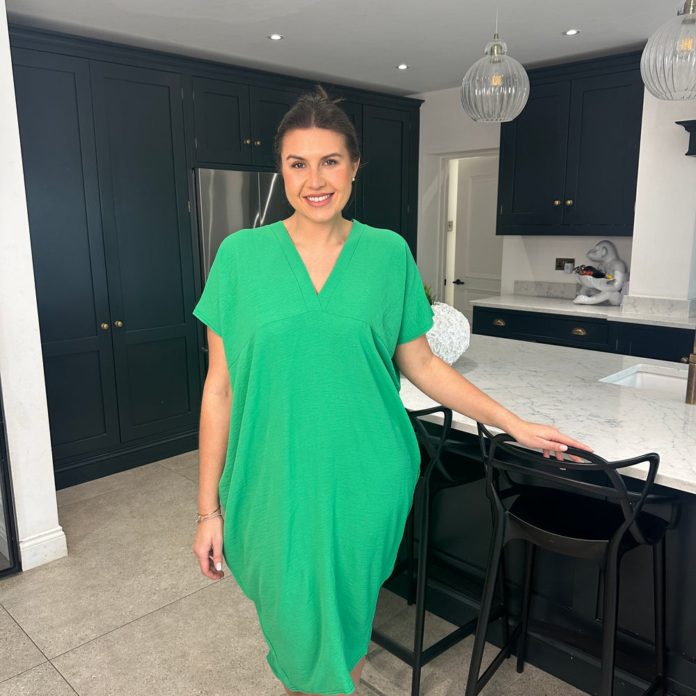 Faith V Neck Dress - Blush Boutique Essex