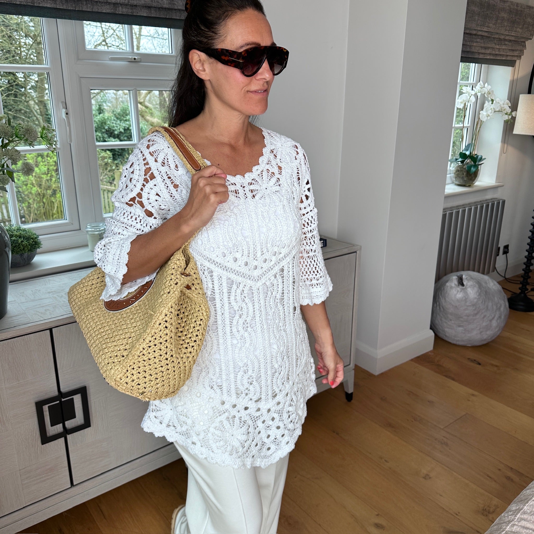 Roman Crochet Top - Blush Boutique Essex
