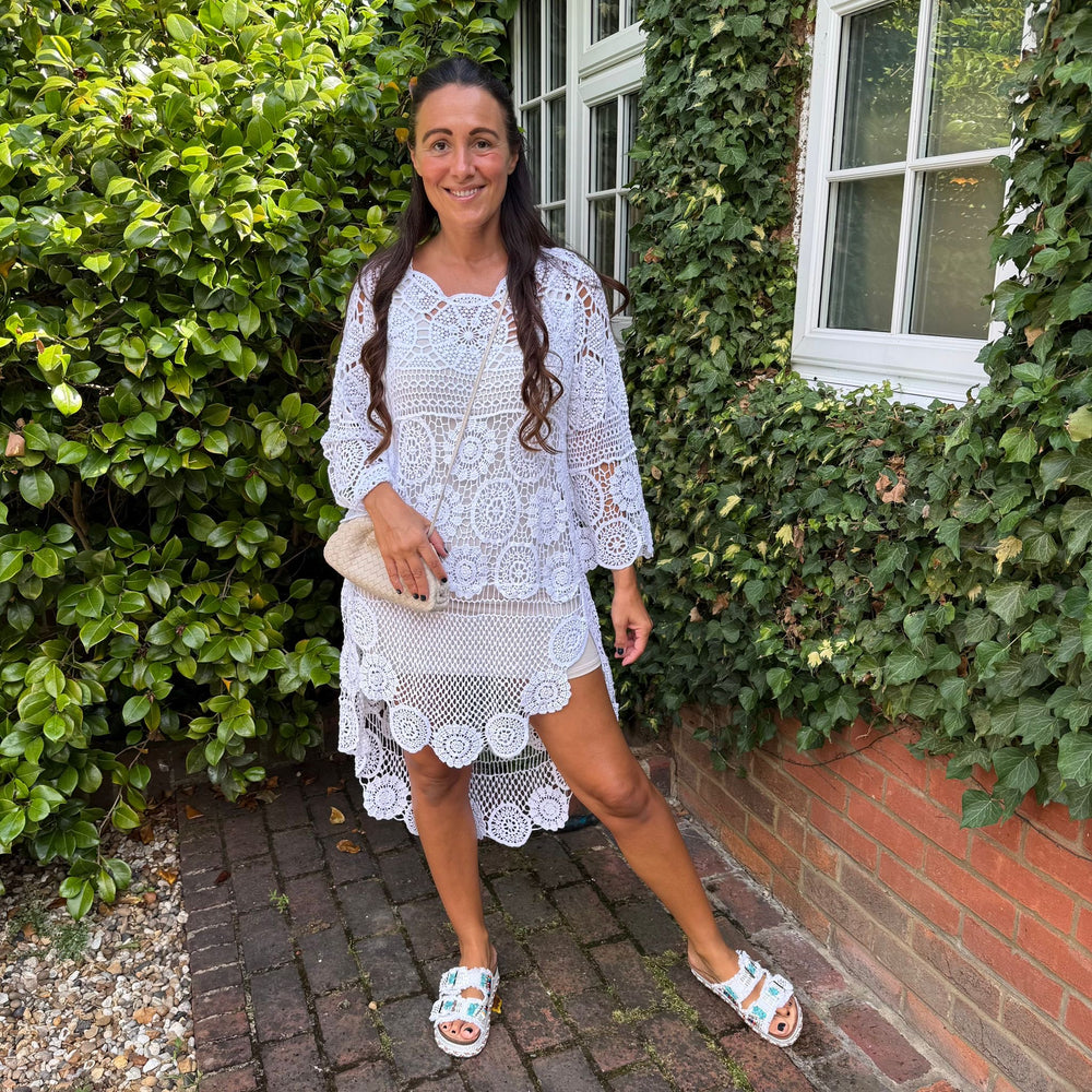 Kimmy Crochet Dress - Blush Boutique Essex