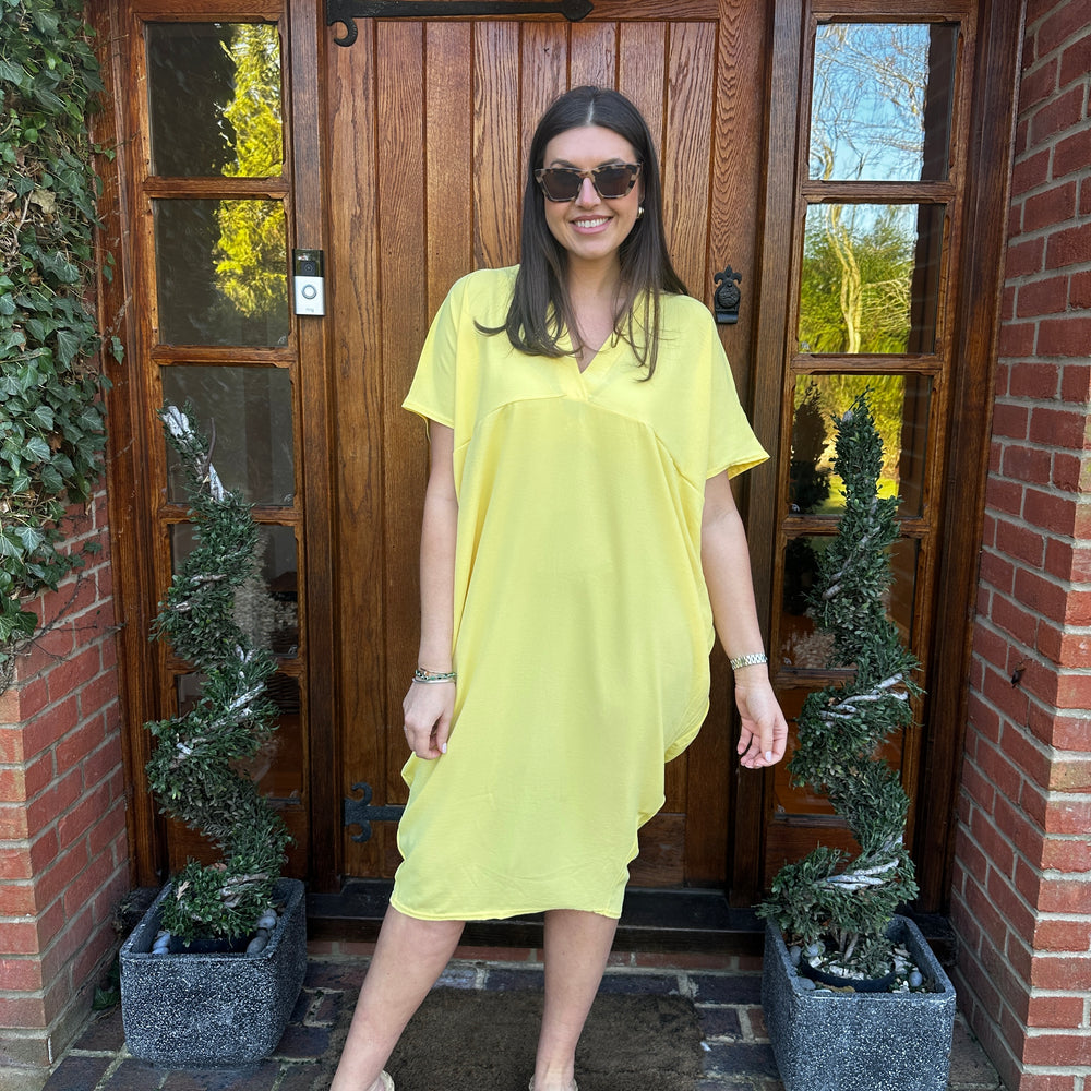 Faith V Neck Dress - Blush Boutique Essex