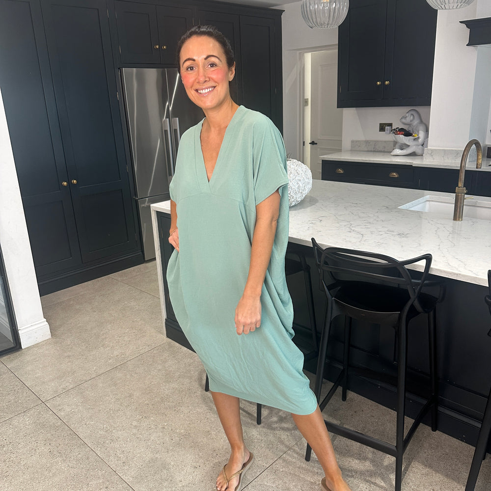 Faith V Neck Dress - Blush Boutique Essex