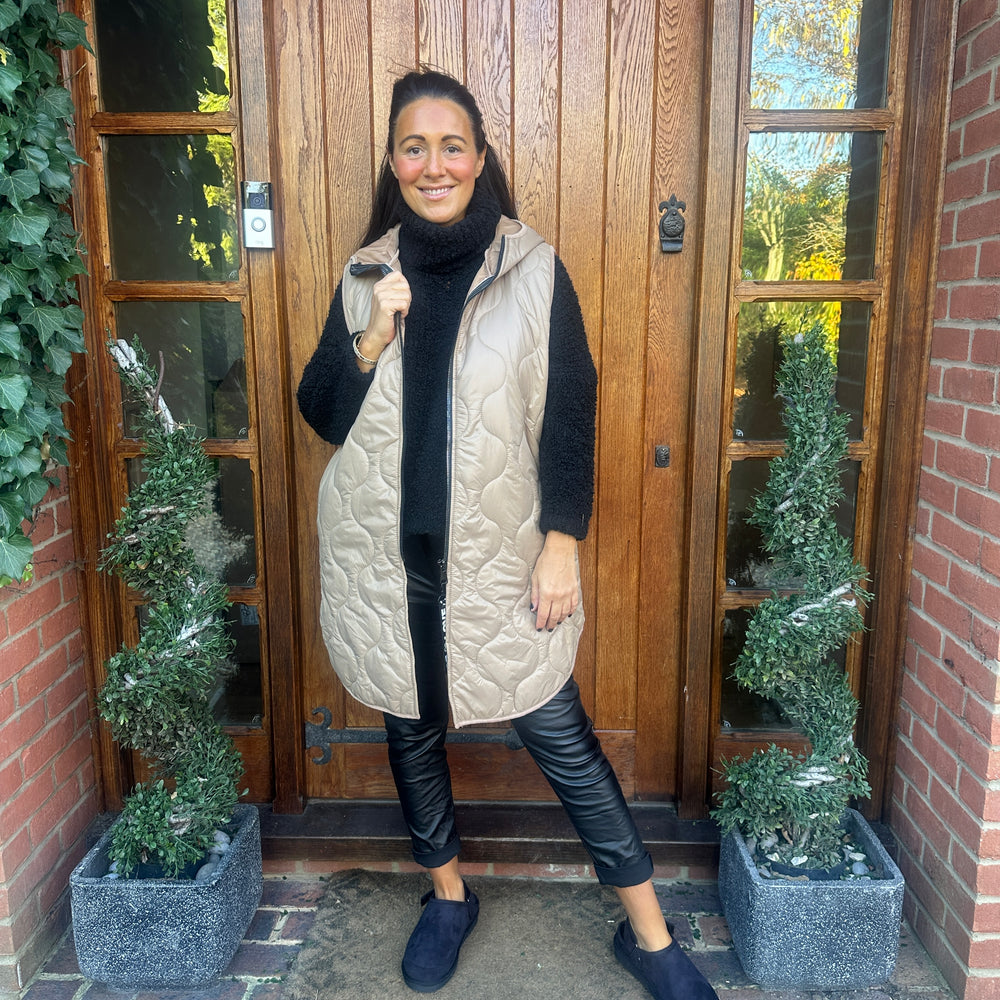 Love Quilted Body Warmer - Blush Boutique Essex