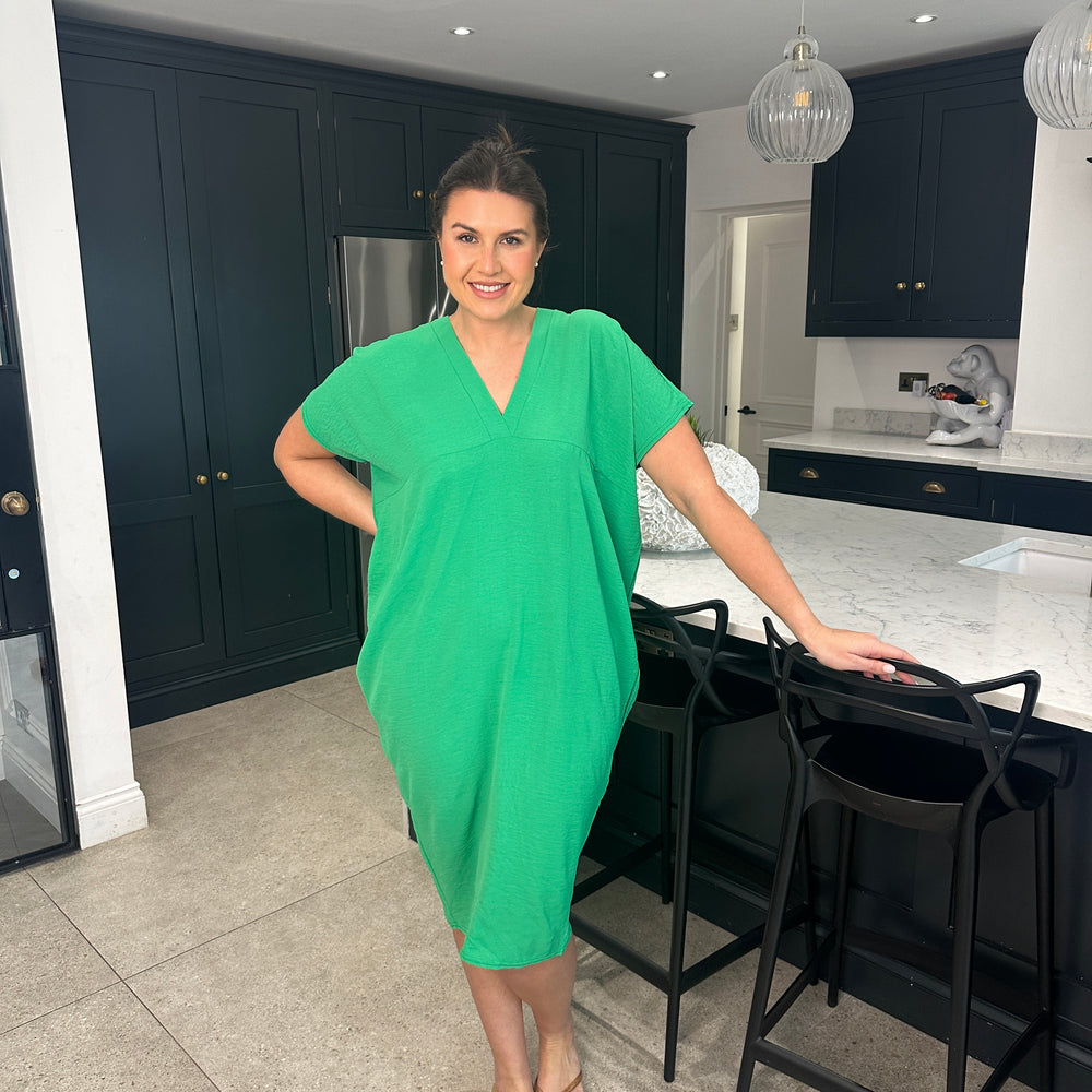 Faith V Neck Dress - Blush Boutique Essex