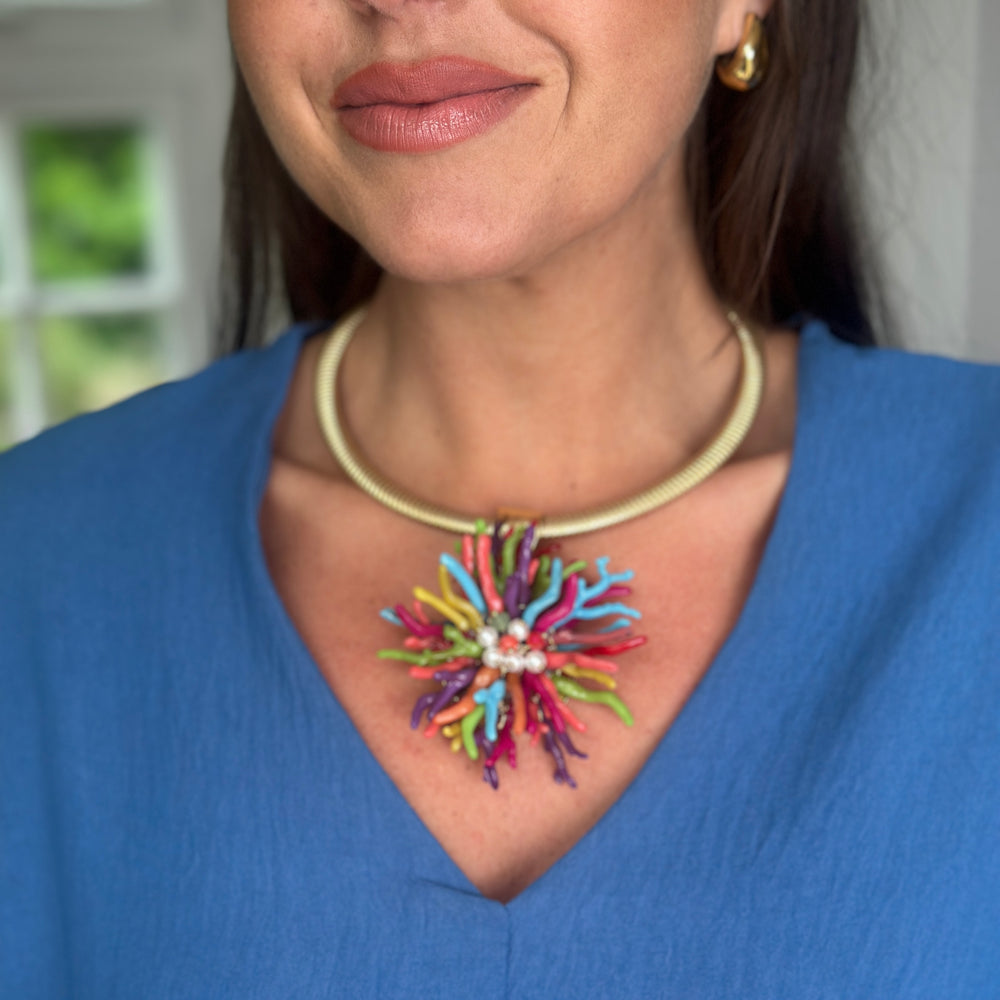 Coral Necklace - Blush Boutique Essex