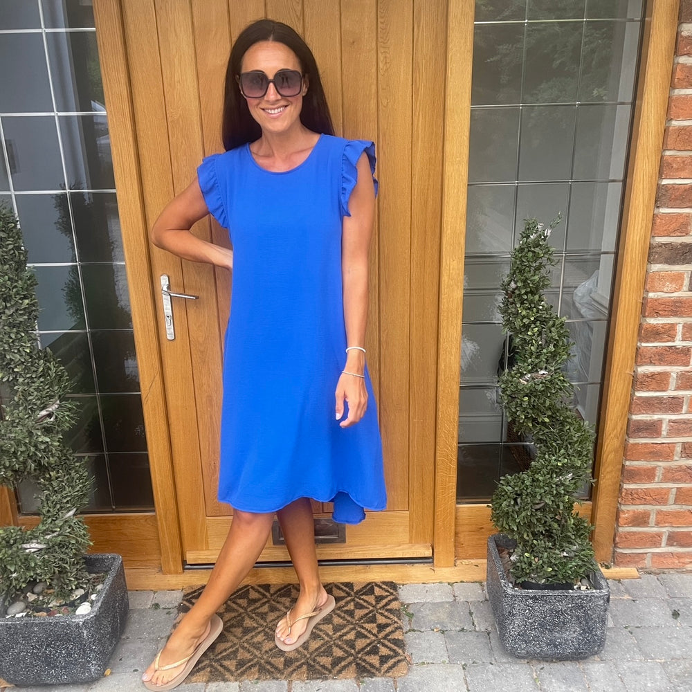 Bertie Button Dress - Blush Boutique Essex