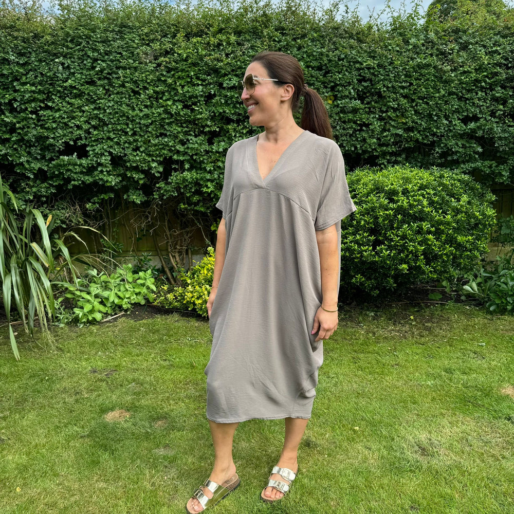 Faith V Neck Dress - Blush Boutique Essex