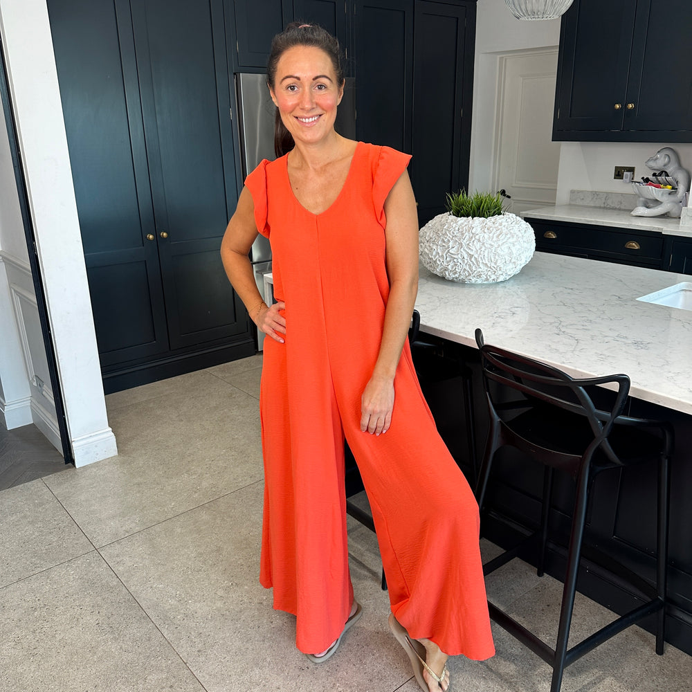 Blair Ruffle Jumpsuit - Blush Boutique Essex
