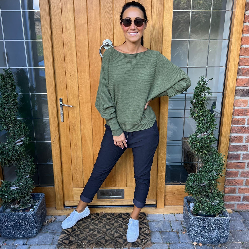 Sammie Ribbed Jumper - Blush Boutique Essex