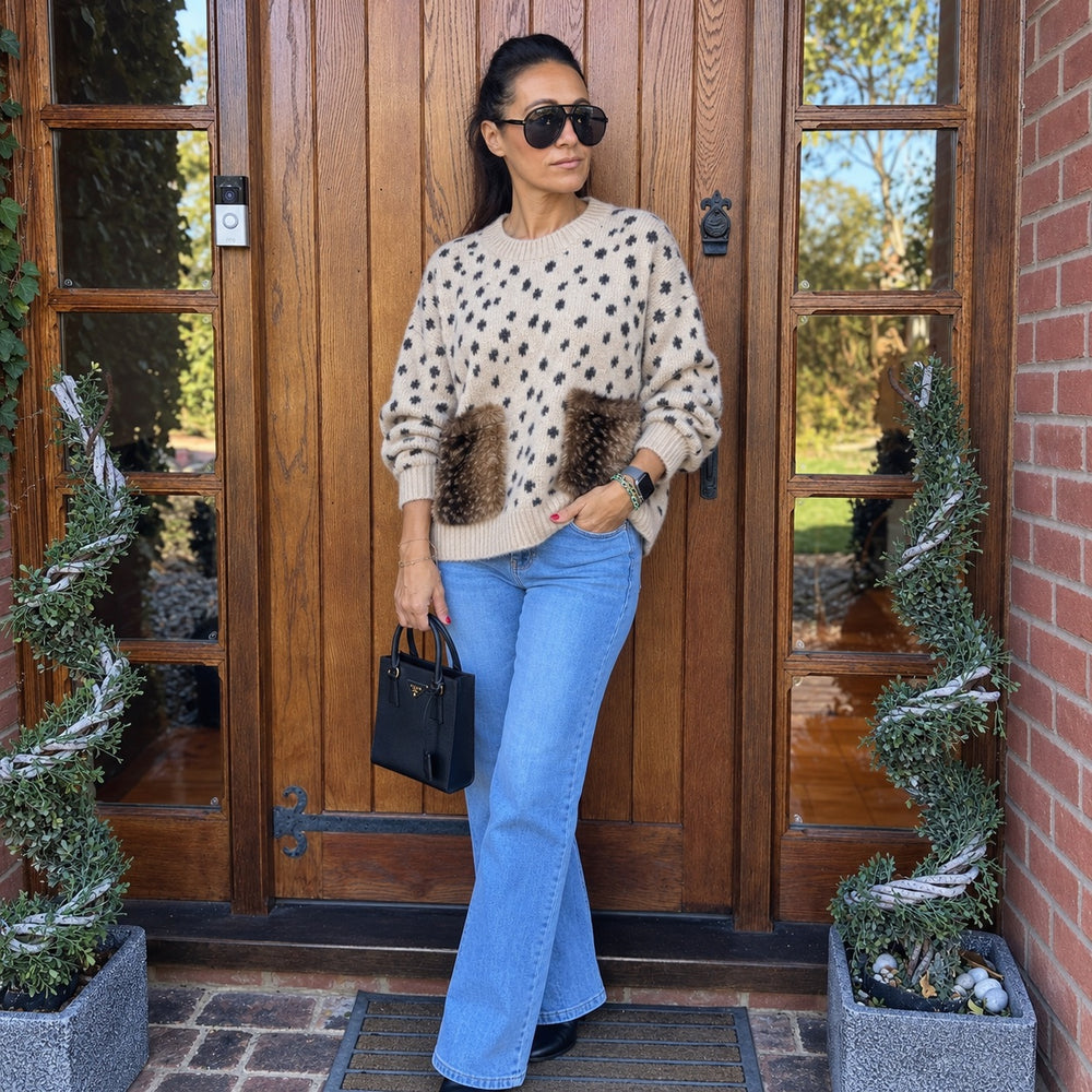 Biba Deer Print Knit