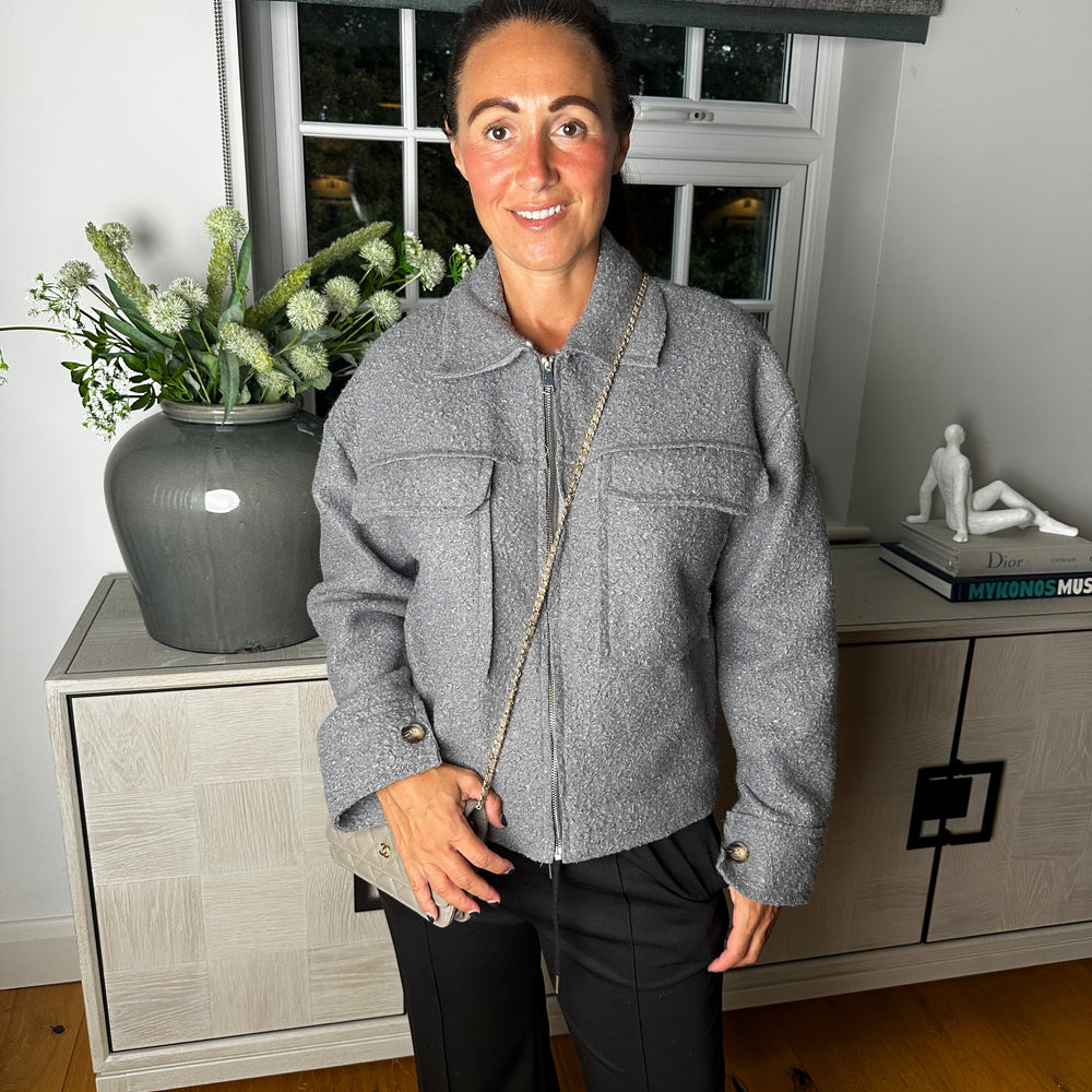 Bobbi Boucle Jacket - Blush Boutique Essex