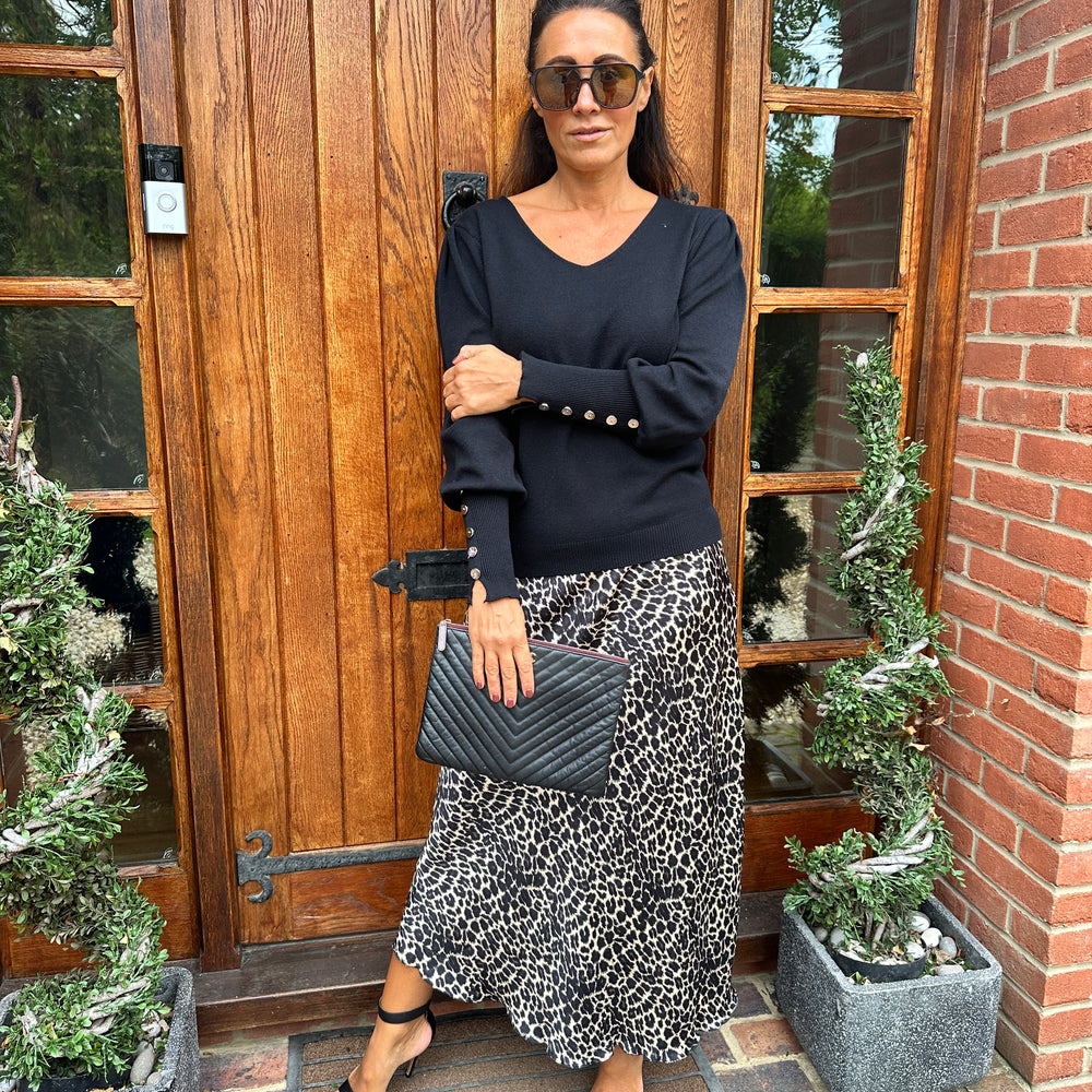 Tali Leopard Skirt
