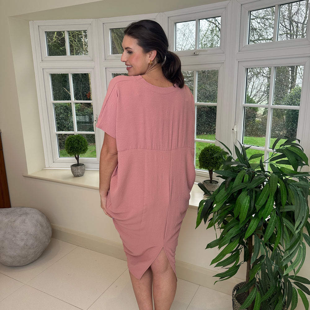 Faith V Neck Dress - Blush Boutique Essex