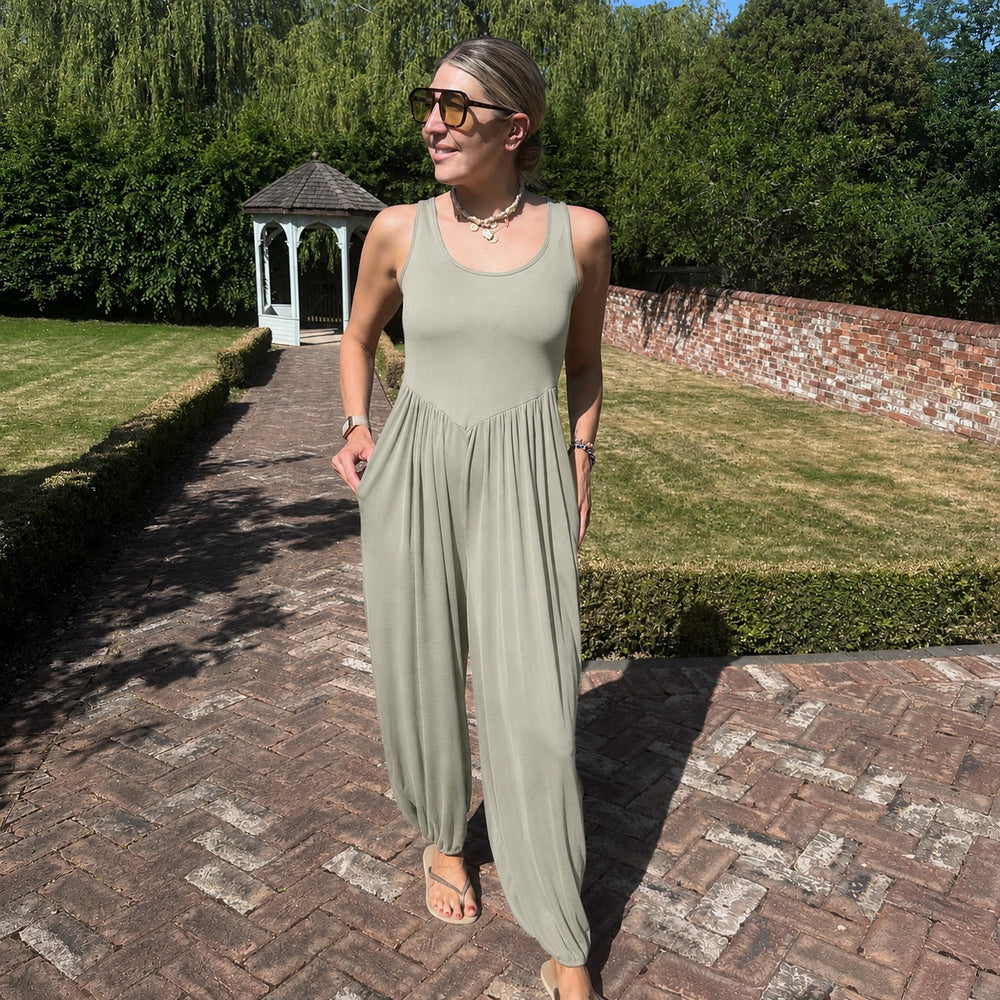 Retreat Jumpsuit - Blush Boutique Essex