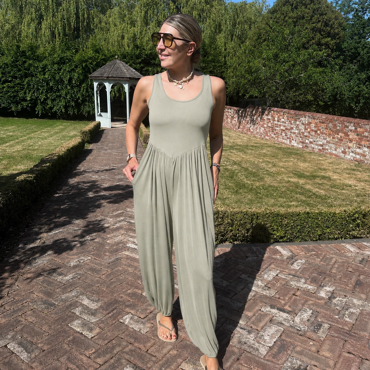 Retreat Jumpsuit - Blush Boutique Essex