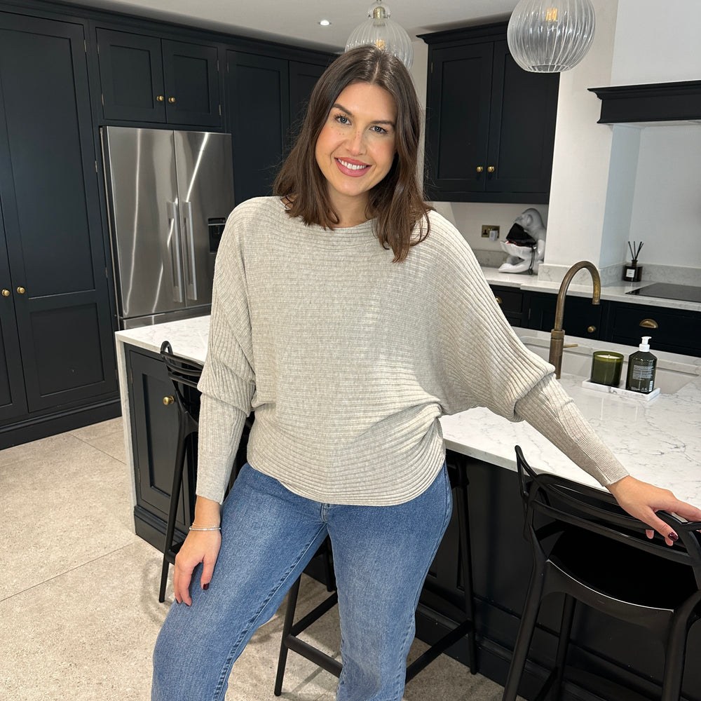 Sammie Ribbed Jumper - Blush Boutique Essex