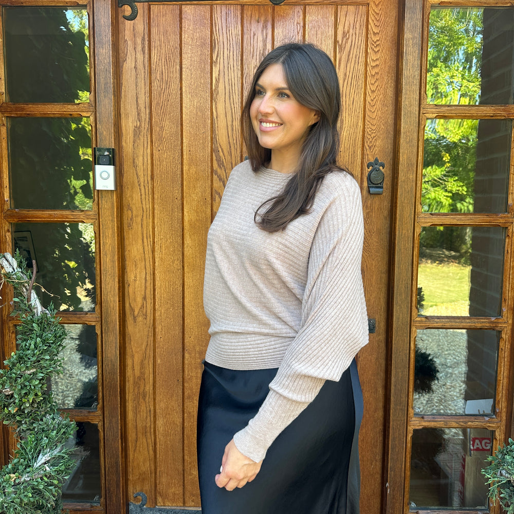 Sammie Ribbed Jumper - Blush Boutique Essex