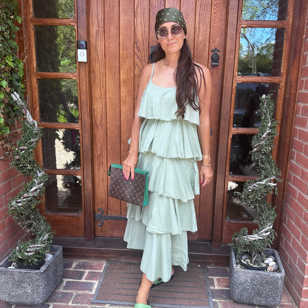 Violet Ruffle Dress