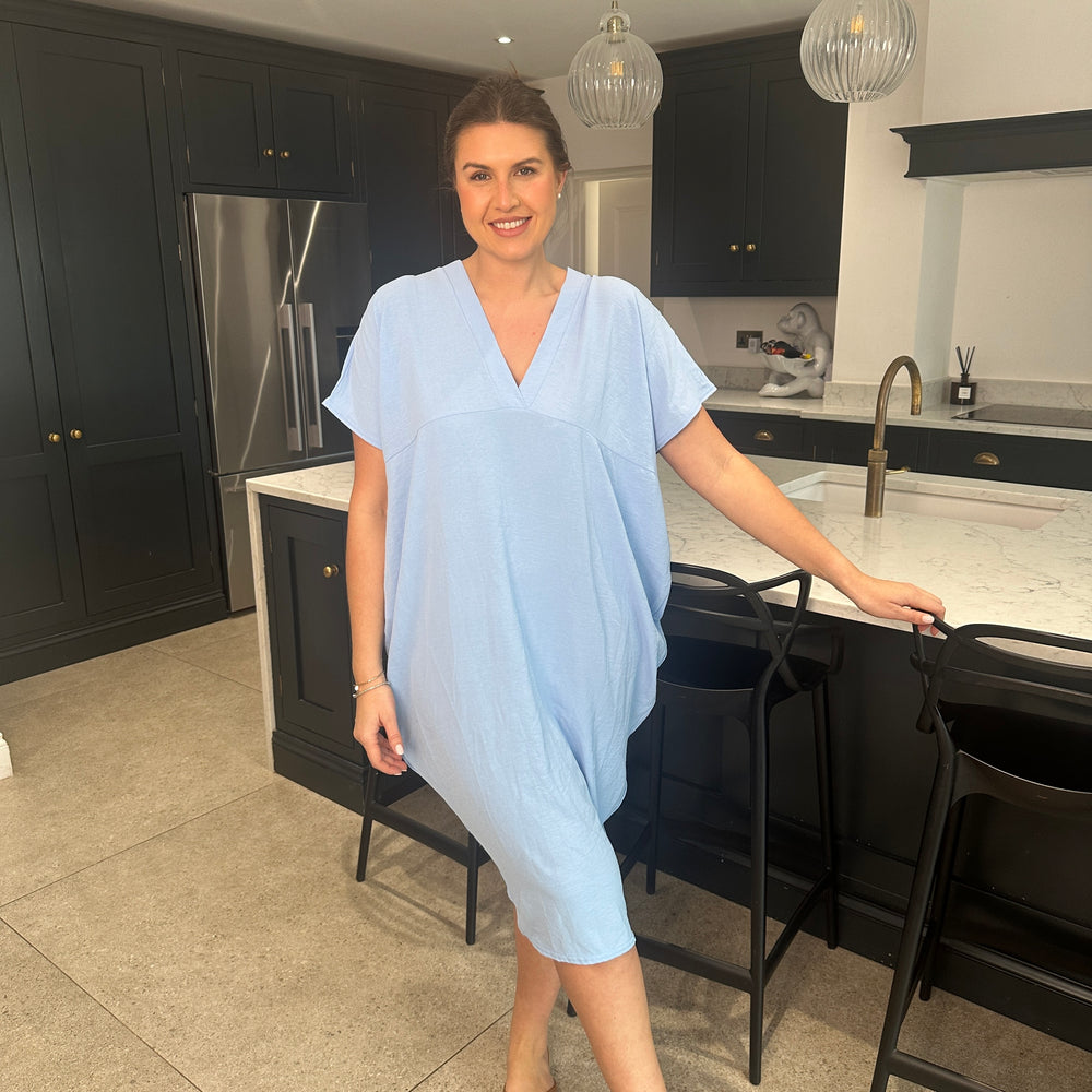 Faith V Neck Dress - Blush Boutique Essex