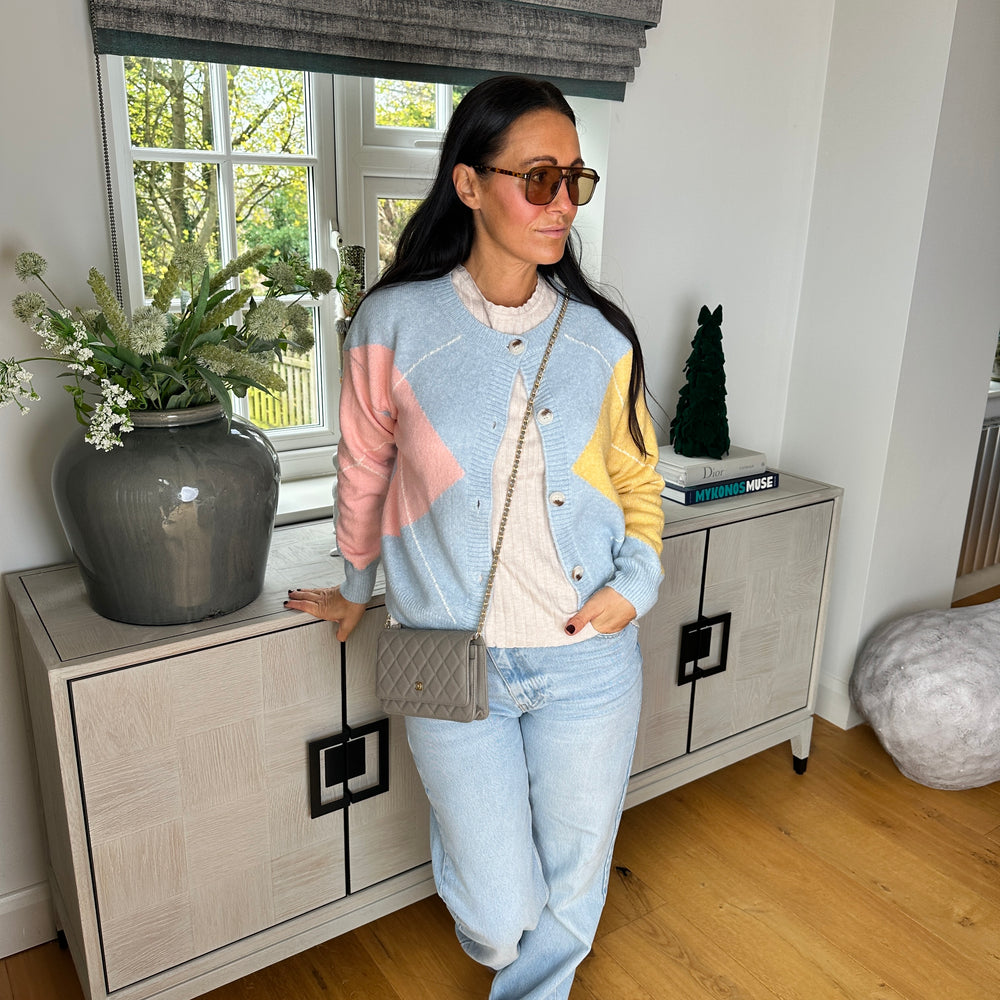 Piper Argyle Cardigan