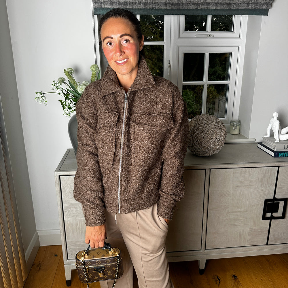 Bobbi Boucle Jacket - Blush Boutique Essex