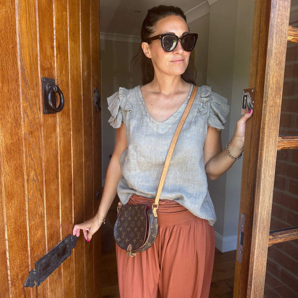 Flora Linen Vest