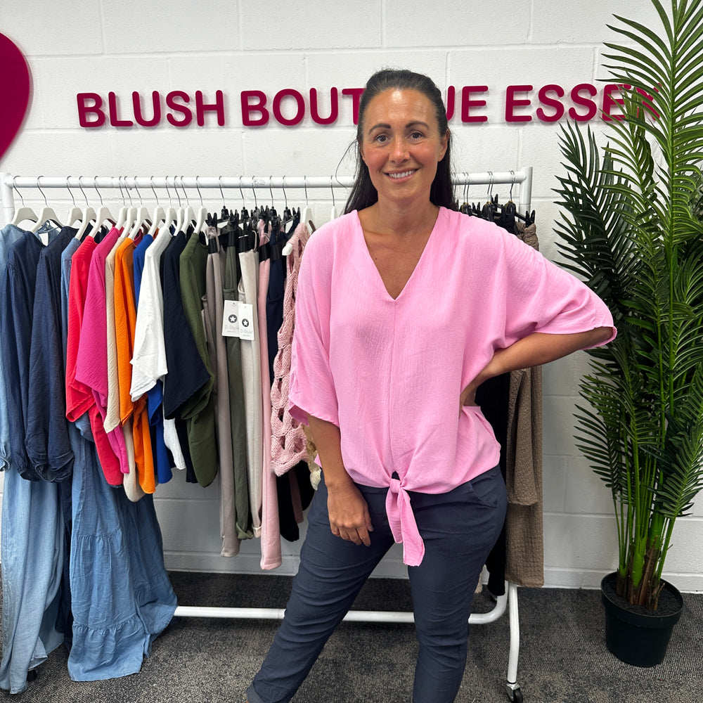Chantelle Tie Top - Blush Boutique Essex