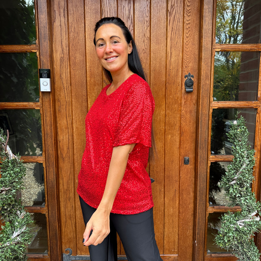 Noel Sequin Top - Blush Boutique Essex