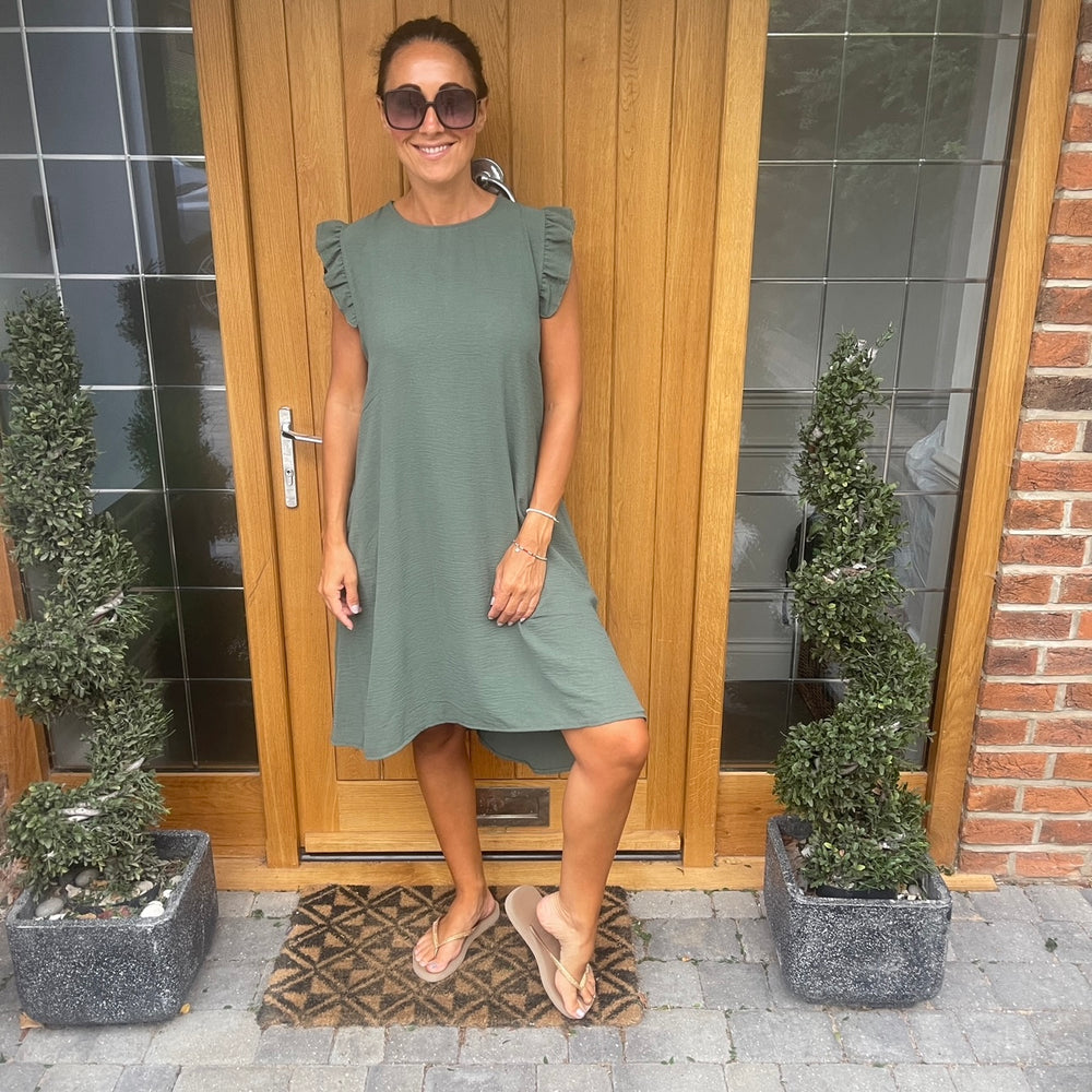 Bertie Button Dress - Blush Boutique Essex