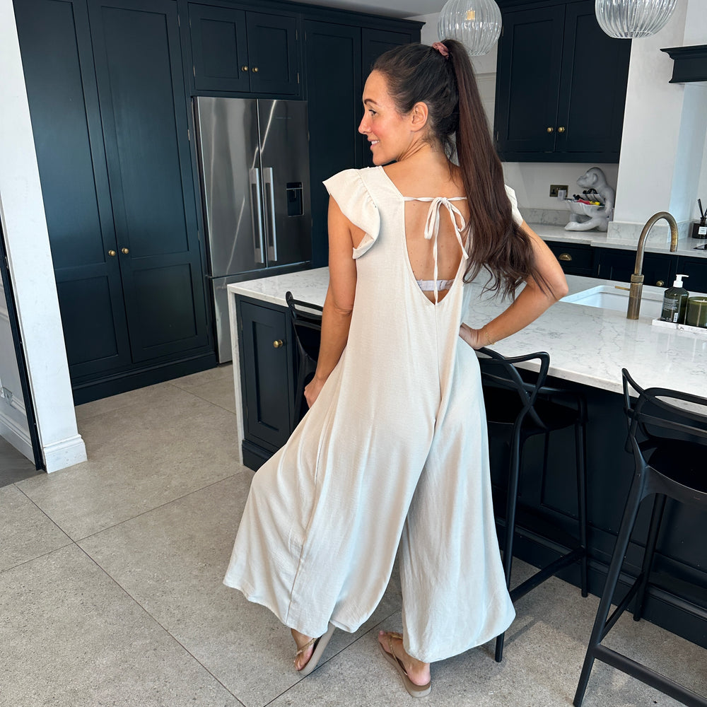 Blair Ruffle Jumpsuit - Blush Boutique Essex