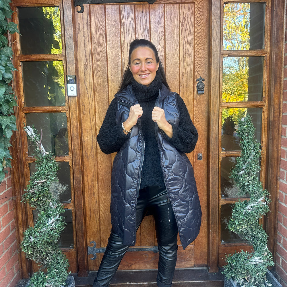 Love Quilted Body Warmer - Blush Boutique Essex