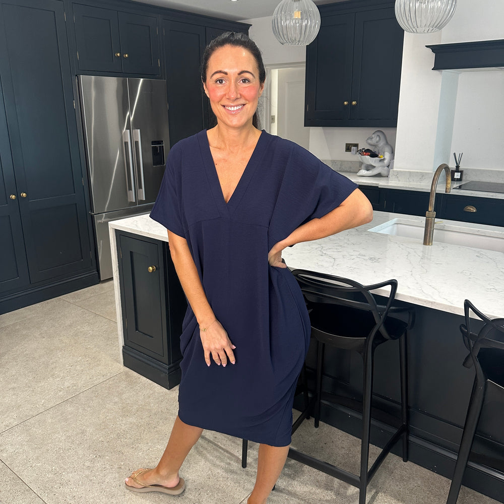 Faith V Neck Dress - Blush Boutique Essex